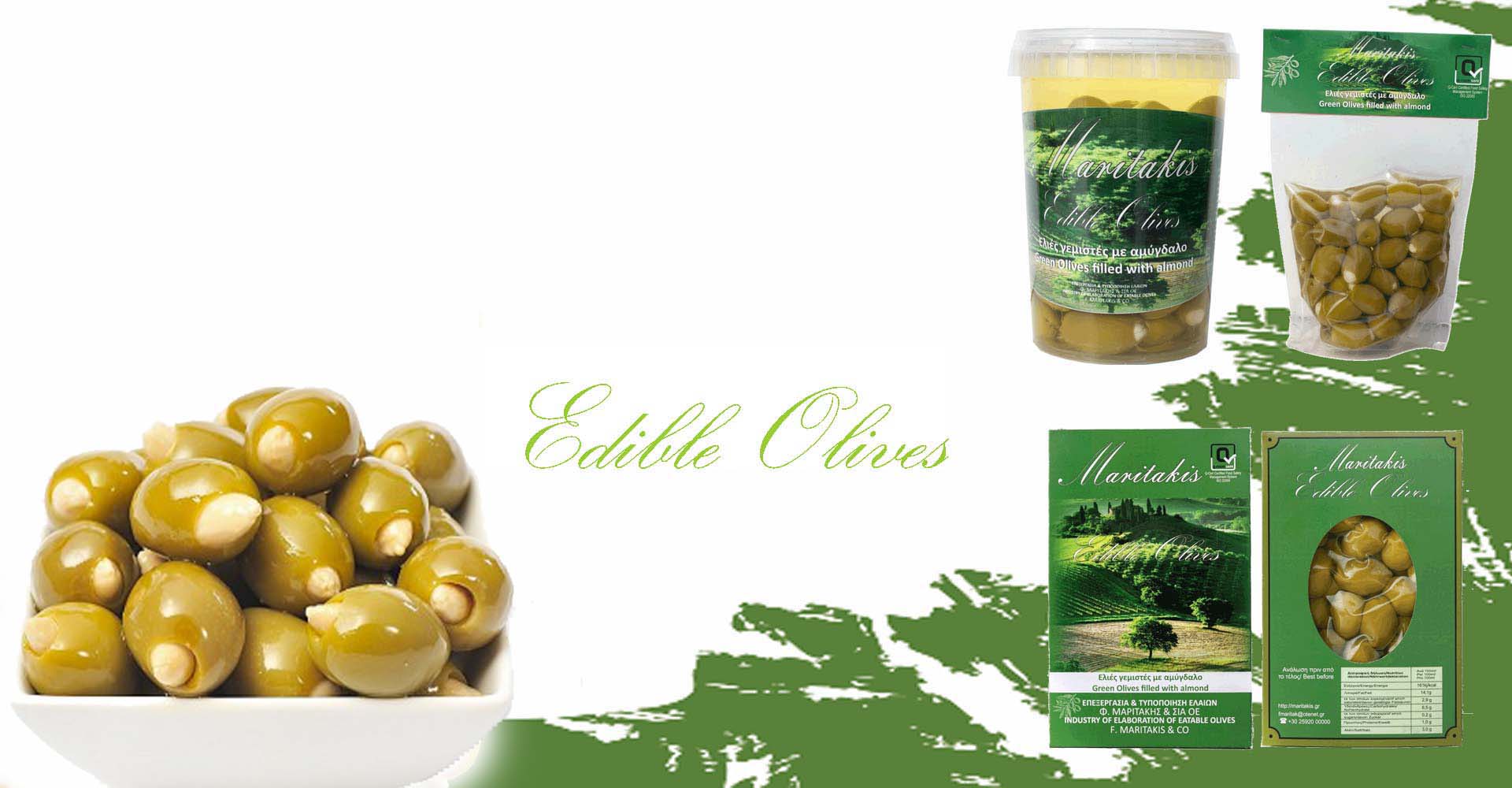 Γεμιστές ελιές με Αμύγδαλο